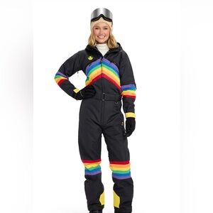 Tipsy Elves NWT Snowsuit Sz Medium Midnight Shredder One Piece